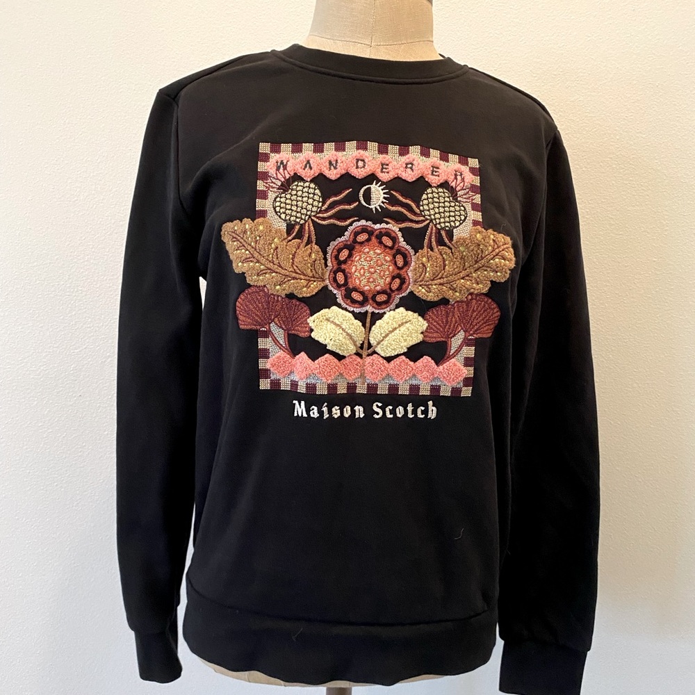 Scotch and Soda embroidered sweatshirt